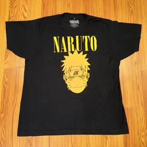 Ripple Junction Men's Black Graphic T Shirt - NARUTO SHIPPUDEN Size XL